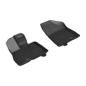 Toyota Sienna Floor Mats - Front - 3D MAXpider - Kagu - Black - `21-`24